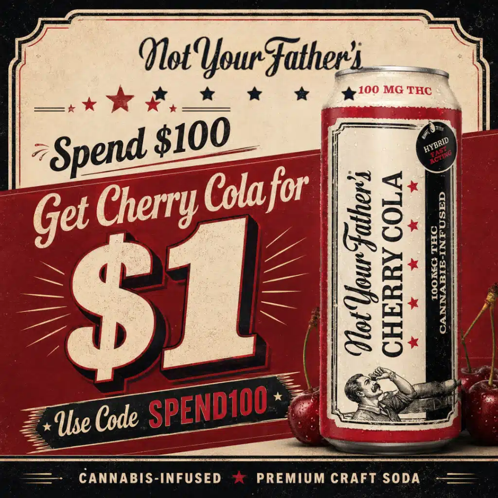 Spend $100, Get Not Your Father's Cherry Cola for $1 — Use Code SPEND100
