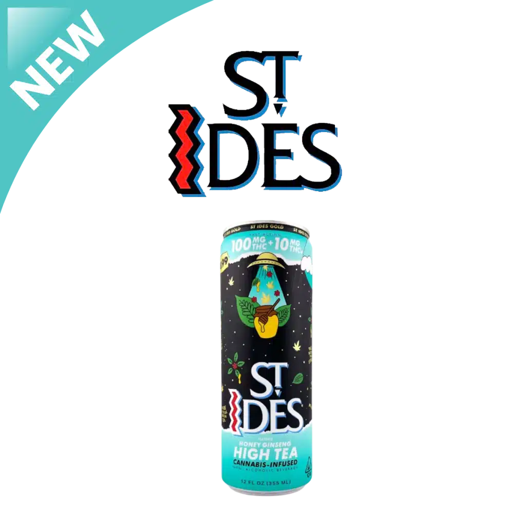 St Ides Gold Honey Ginseng High Tea — 100mg THC + 10mg THCv Cannabis-Infused Beverage