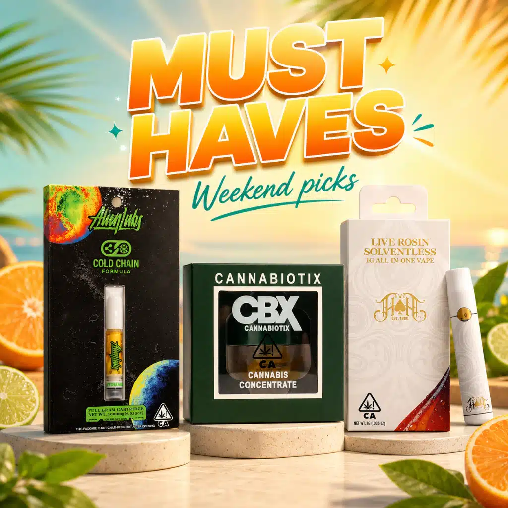 Staff Picks — CBX Tier 1 Rosin, Heavy Hitters Live Rosin AIO & Alien Labs Cold Chain Cartridge