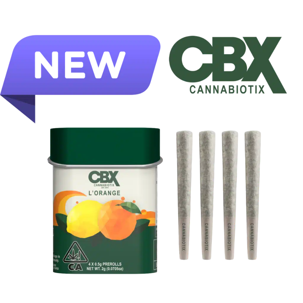 CBX Cannabiotix L'Orange — 4 x 0.5g Indoor Prerolls