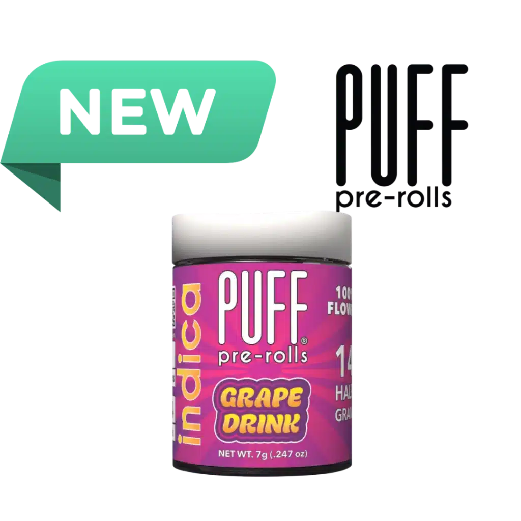 Puff Pre-Rolls Grape Drink — 14 Half Gram Prerolls, Net Wt. 7g
