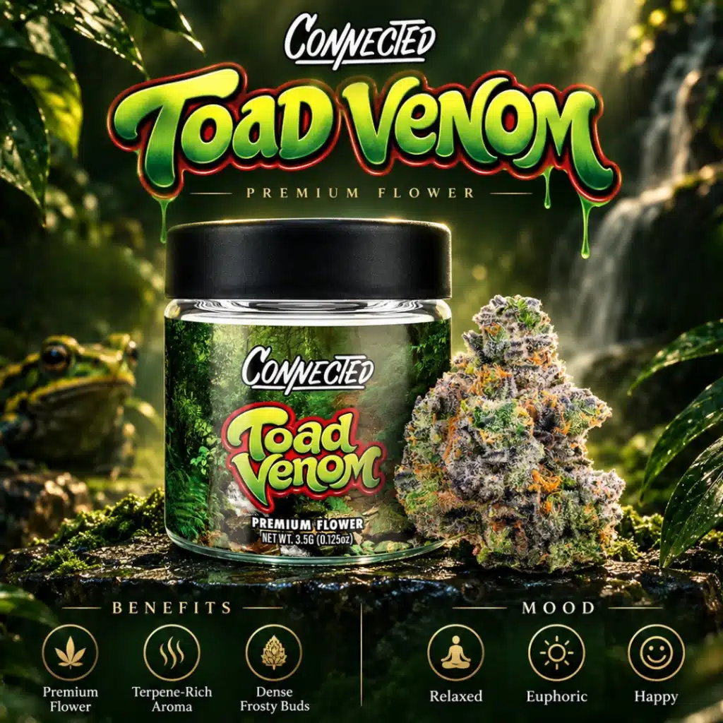 Connected Toad Venom (I) — 3.5g Premium Indoor Flower