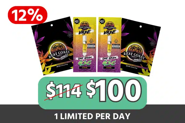 West Coast Treez 14g Smalls + Vape Bundle — $100 (Save $14, 12% Off)