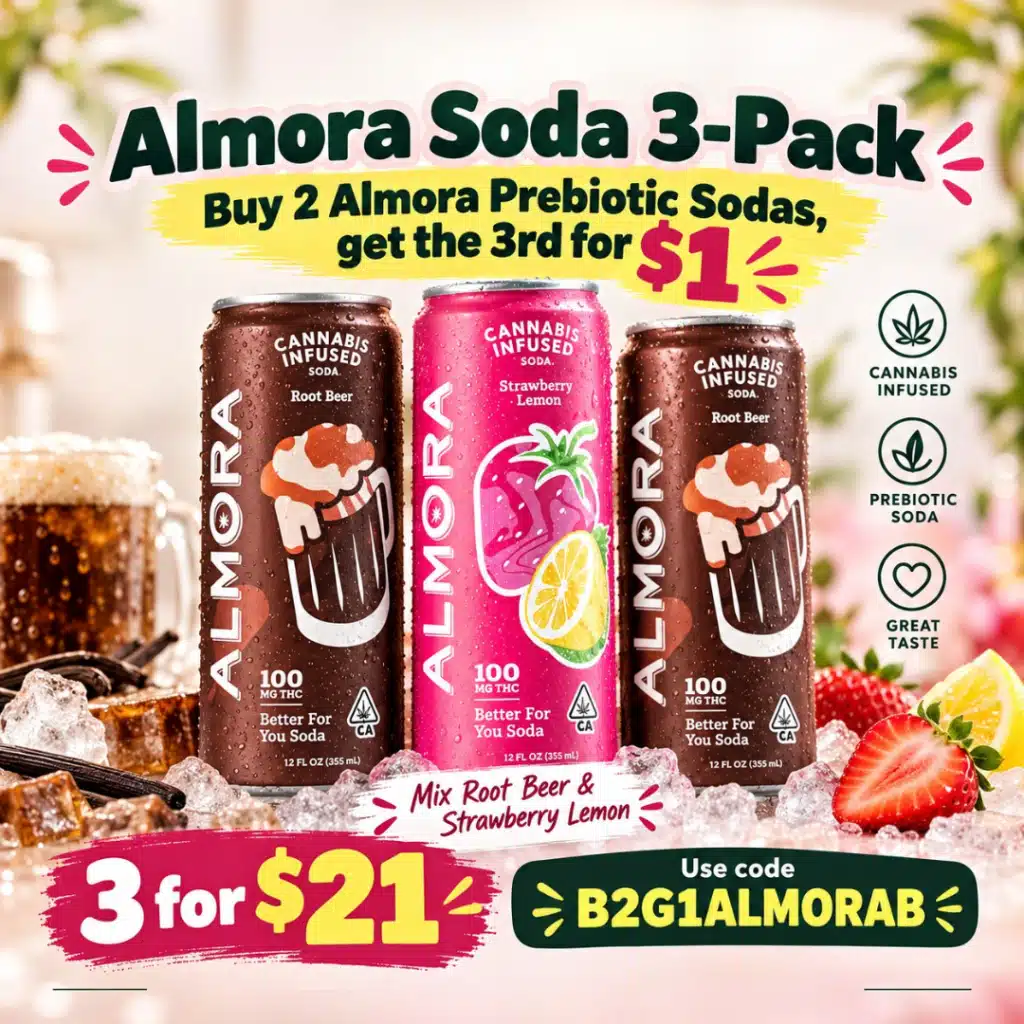 Almora Prebiotic Sodas Mix and Match Deal — Buy 2, Get the Third for $1