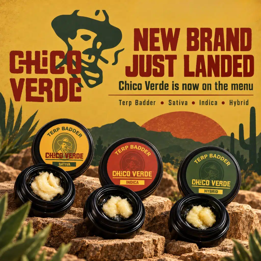 Chico Verde New Brand at Cannagram — Clementine, Platinum Purple Kush and Strawberry Guava 1g Terp Badders