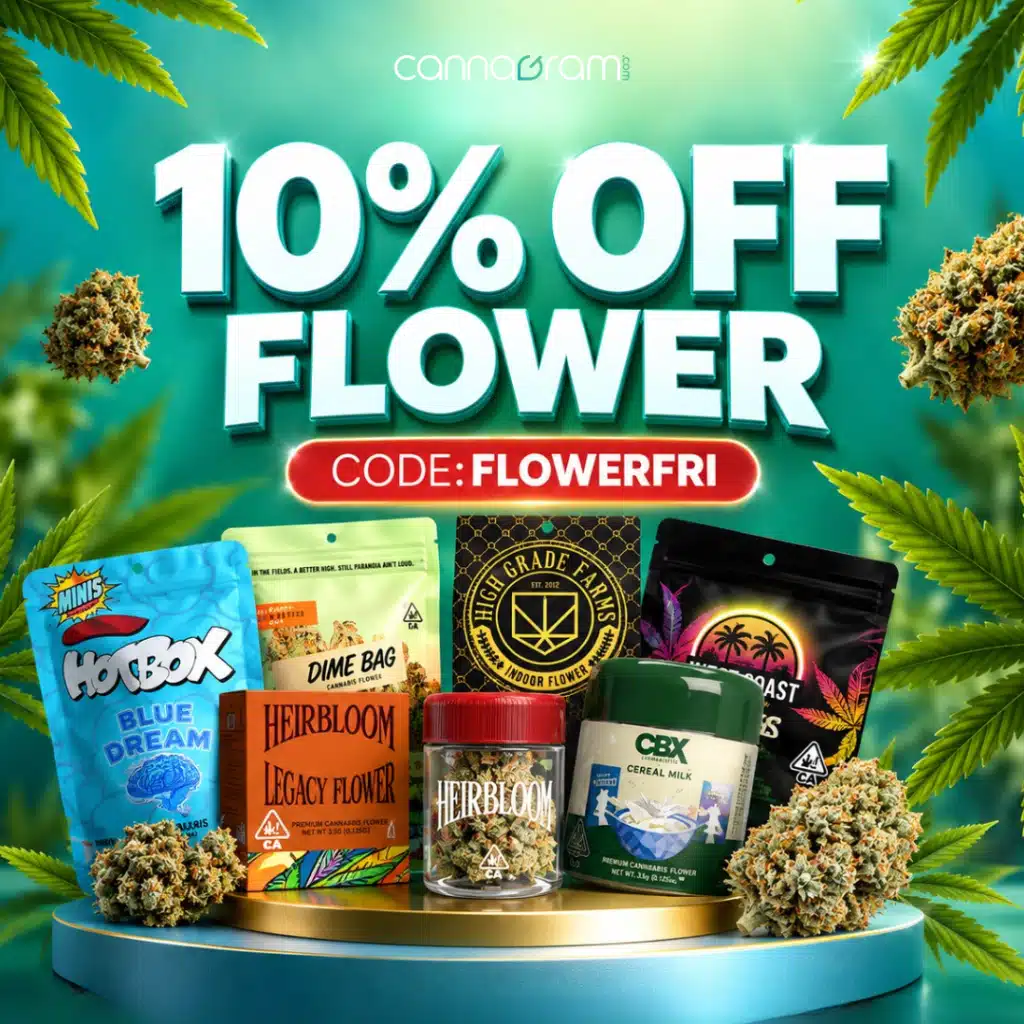 Cannagram Flower Friday — 10% off flower with promo code FLOWERFRIDAY