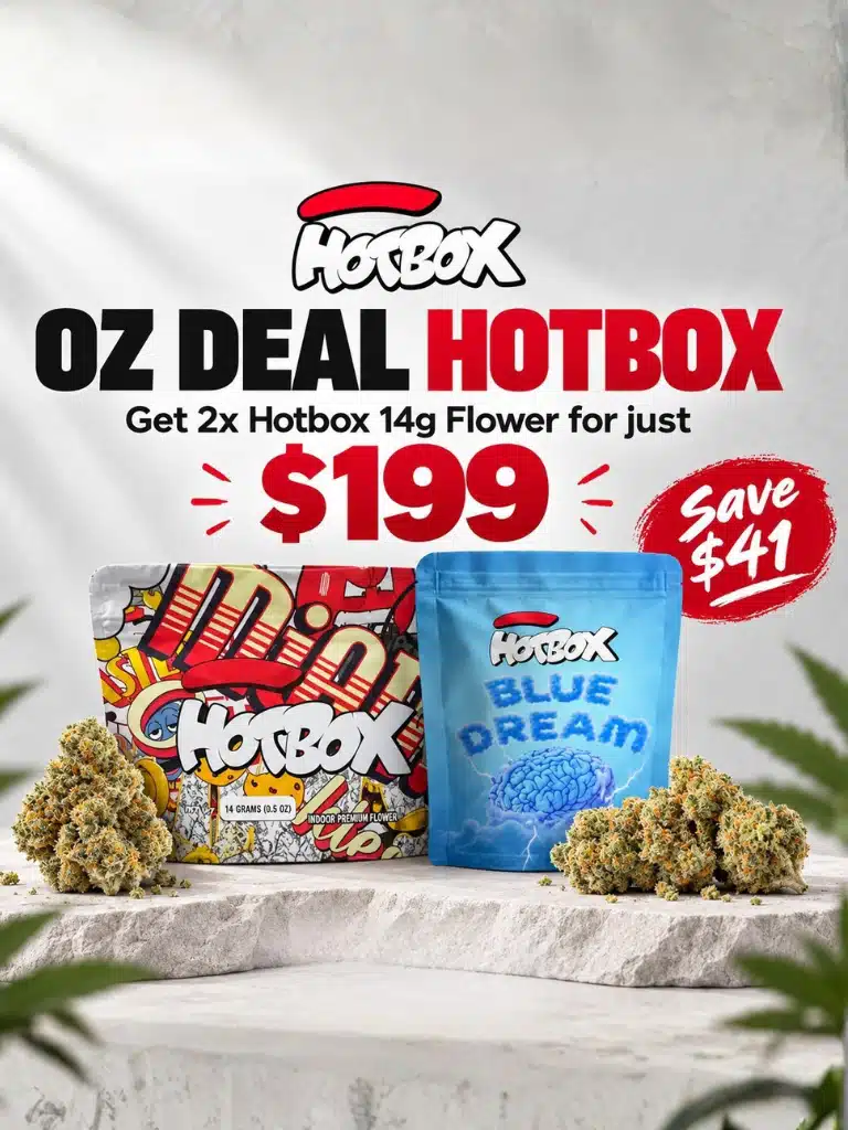 OZ Deal — Get 2x Hotbox 14g Flower For Just $199