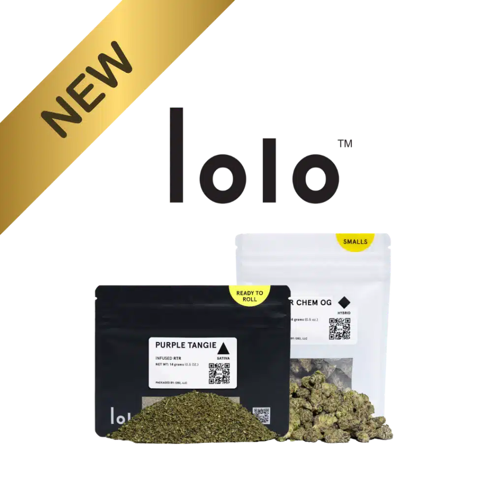 LOLO New Products — Purple Tangie 14g Black RTR Indoor Flower and Sour Chem OG 14g Smalls Indoor Flower
