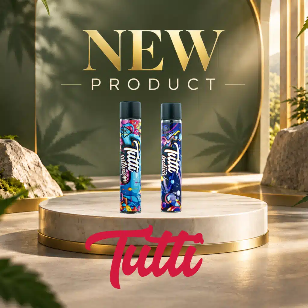 Tutti — 1g Infused Prerolls in Graffiti Glass Tubes, Sativa and Indica