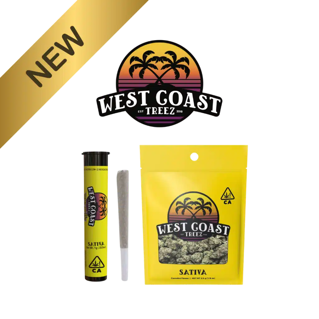 West Coast Treez New Products — Super Silver Haze Preroll, Strawberry Shortcake 3.5g Sungrown Flower and White Taffy 14g Smallz